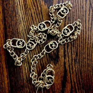 Michael Kors women’s gold belt size small